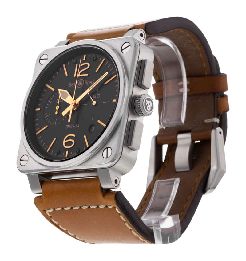 Bell and Ross BR03-94 Chronograph BR0394-ST-G-HE/SCA